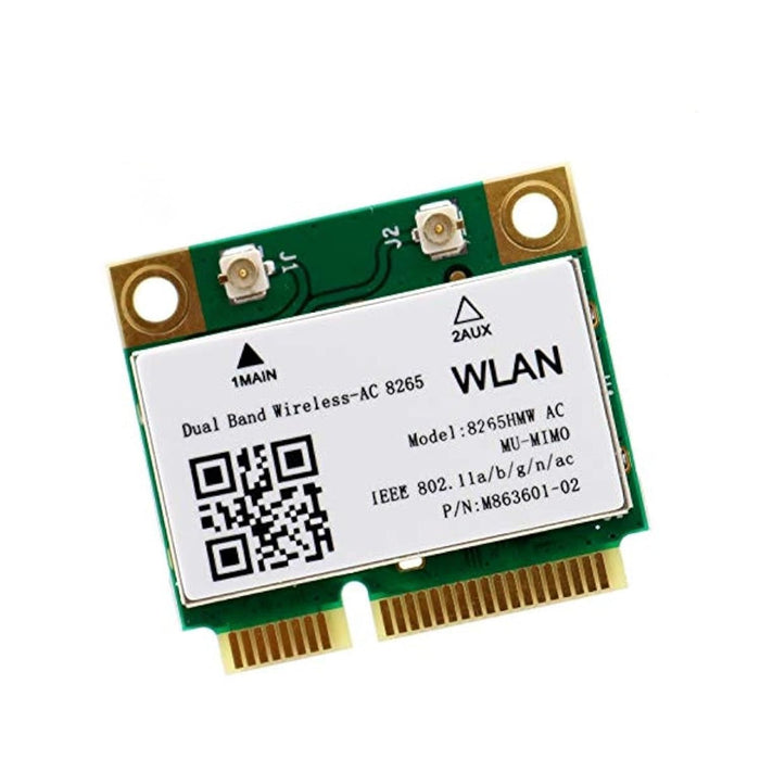 HighZer0 Electronics Wireless-AC 8265 Half Mini PCIe Netzwerkkarte | 867 Mbit/s mit Bluetooth 4.2 Unterstützung | HMC WLAN Ersatzteil 8265.HMWG WLAN-Karte 8265HMW