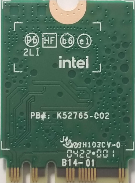 WiFi 6E Adapter für Intel AX210 | Tri-Band 2,4/5/6 GHz | Bis zu 2,4 Gbit/s | M.2 für PCs | Bluetooth 5.3 kompatibel | Funktioniert mit Intel, AMD, Windows 10/11, Linux | Modell AX210NGW Kein vPro