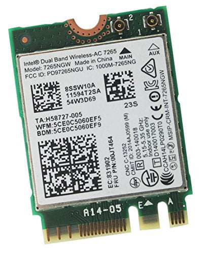 Intel Dual Band Wireless-N 7265 7265NGW 7265AC NGFF Bluetooth WLAN Card