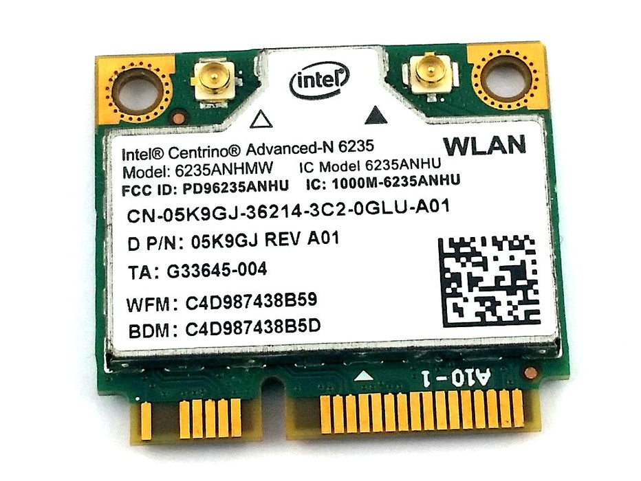 Legacy Mini-PCIe Wi-Fi Card for Intel Centrino 6235 | Half Mini PCIe Network Card | 300 Mbps with Bluetooth 4.0 Support | HMC WLAN Replacement Part 6235.HMW Wi-Fi Card 6235ANHMW