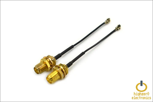 2-pack 4th Generation U.fl to Rp-sma Female Rf Antenna Cable Converters | Compatible with M.2 Wifi Cards and Wi-fi 4/5/6/6e/7