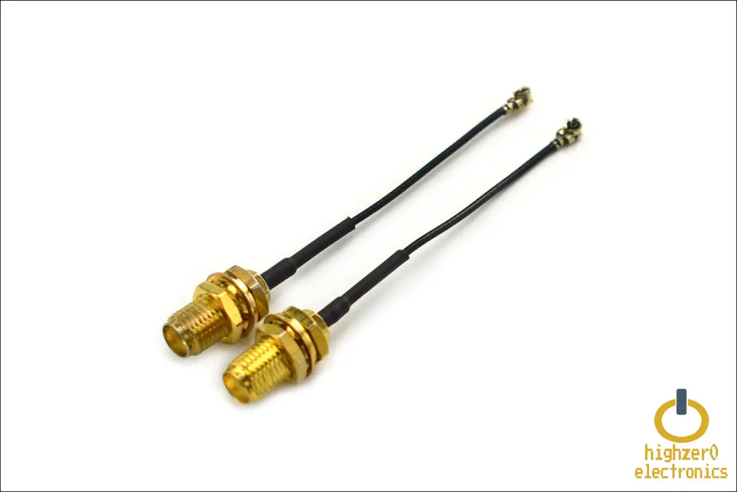 2-pack 4th Generation U.fl to Rp-sma Female Rf Antenna Cable Converters | Mhf4 Compatible Connectors for Wi-fi 4/5/6/6e/7