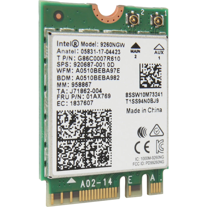 Intel Dual Band Wireless-AC 9260 - Network Adapter - M.2 Card No vPro