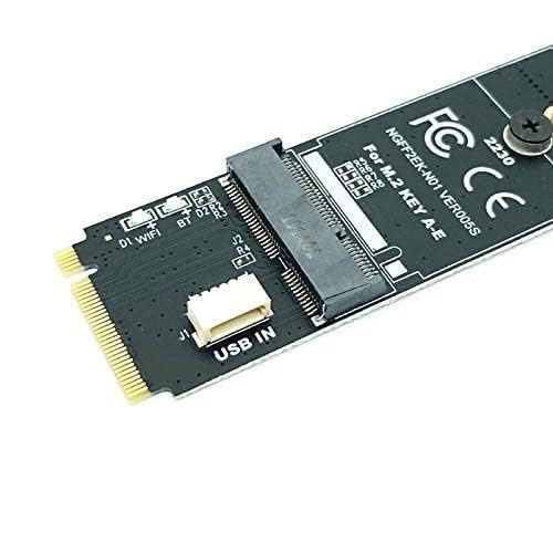 M.2 M-Key to A + E Key NGFF Slot Wifi Wireless Network Card M.2 NGFF PCI Express to E Key Card M-Key to A-E Key M.2 Wifi Adapter