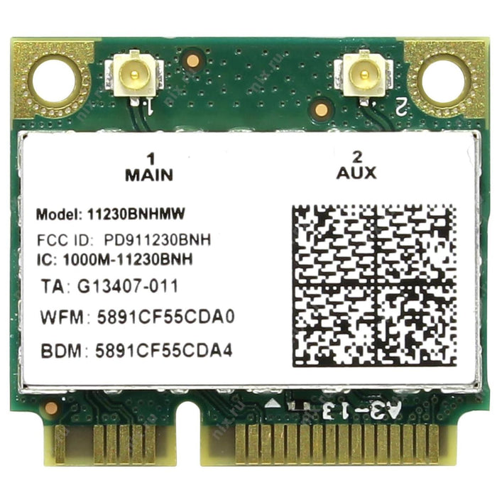 HighZer0 Electronics Wireless-N 1030 Half Mini PCIe Netzwerkkarte | 300 Mbit/s mit Bluetooth-Unterstützung | HMC WLAN-Ersatzteil 1230BNH Wi-Fi Karte 11230BNHMW