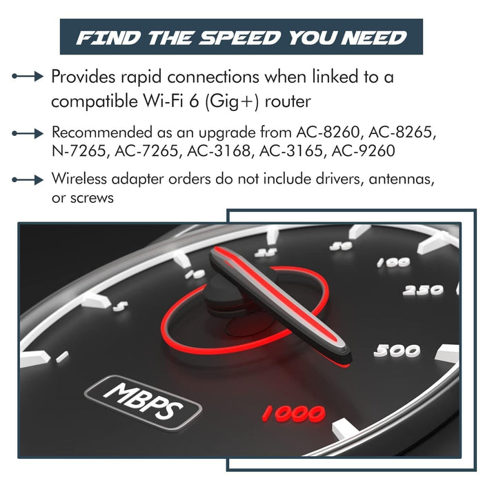 HighZer0 Electronics AX200 Wi-Fi 6 Adapter | Dual-Band 802.11ax M.2 Wifi Card for PC | Up to 2.4 Gbps | No vPro | Supports Bluetooth 5.2 & Intel, AMD, Windows 10/11, Linux AX200NGW (AX200)