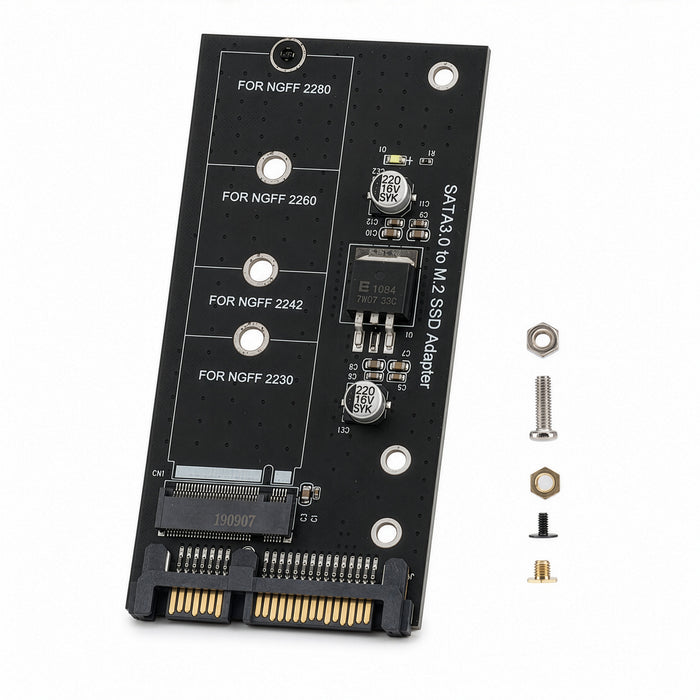 NGFF M.2 Adapter M2 SATA3 Raiser M.2 auf SATA Adapter SSD M2 auf SATA Erweiterungskarte B-Key unterstützt 30/42/60/80mm