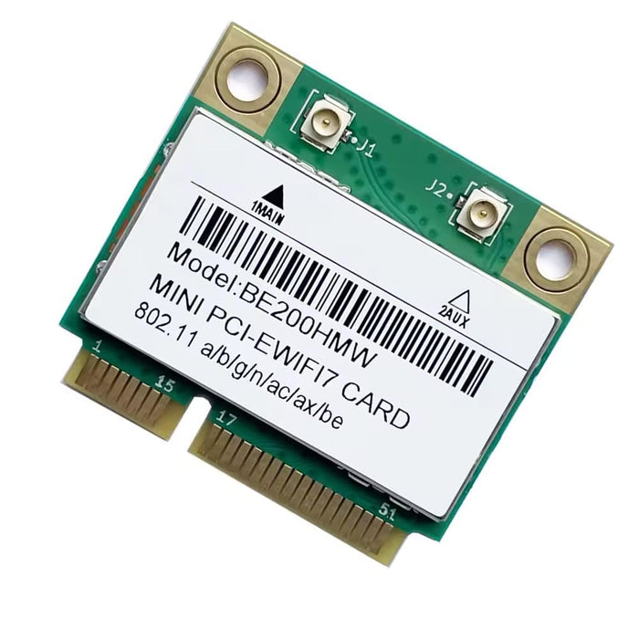 HighZer0 Electronics Wireless BE200 Half Mini PCIe Network Card | 5.8 Gbps with Bluetooth 5.4 Support | HMC WLAN Replacement Part BE200.HMWG Wi-Fi Card BE200HMW