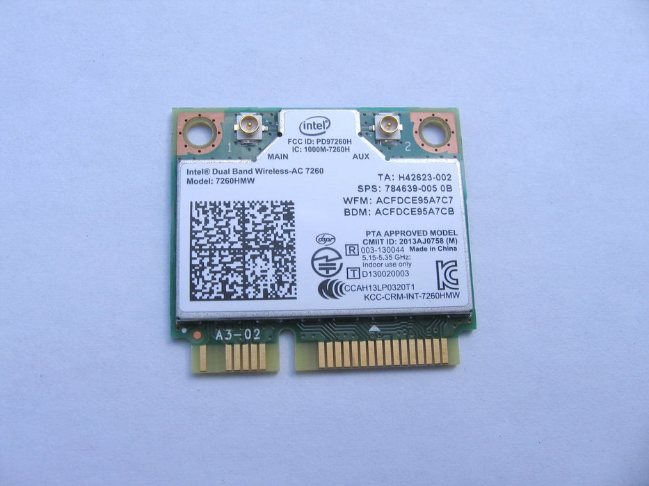 Intel WiFi Wireless-AC 7260 H/T Dual Band 2x2 AC+Bluetooth HMC Network 7260HMW
