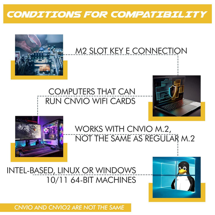 HighZer0 Electronics AC 9560 CNVio Legacy WiFi Adapter for PC | WiFi 5 Dual Band 802.11ac | Up to 1.73 Gbps | Supports Bluetooth 5.1 Windows & Linux | Requires 8-9th Gen Intel CPU | 9560NGW