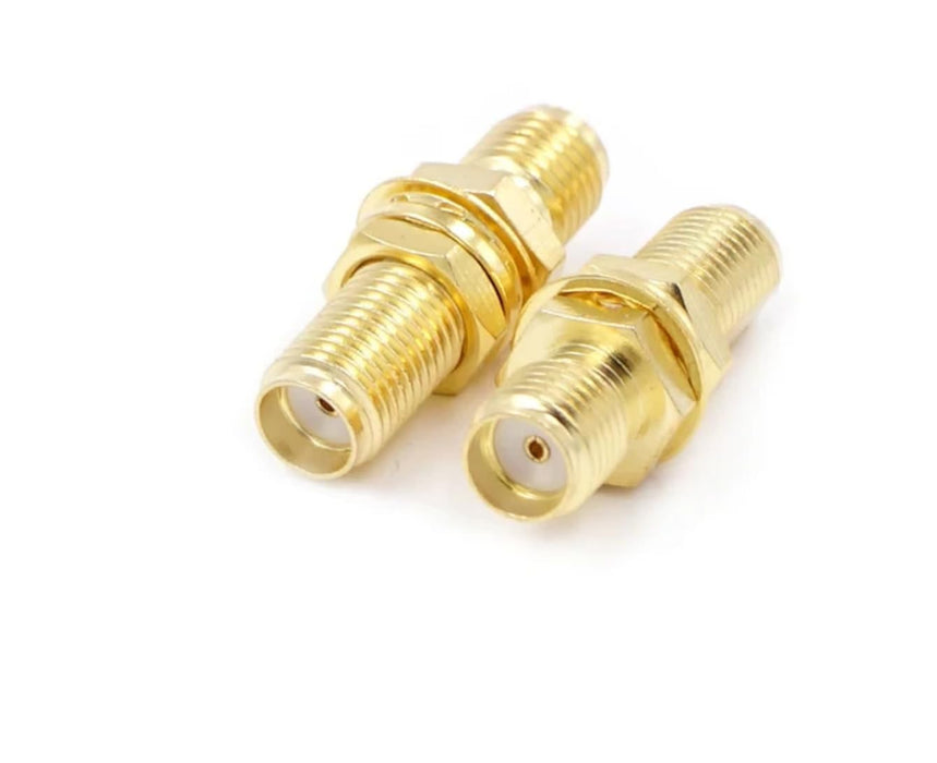 1PCS SMA Female to SMA Female-Long Adapter RF Coax Coupling Nut barrel Connector Converter For WIFI 4G Antenna