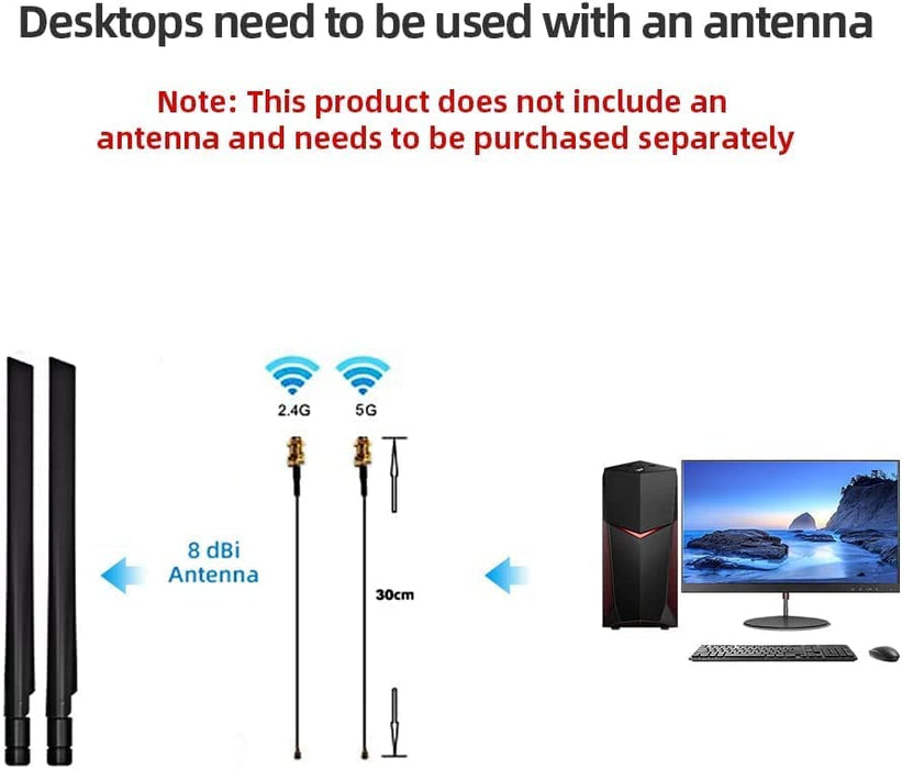 Intel WiFi 6E AX210 (Gig+) Wireless Network Adapter No vPro, Bluetooth 5.2 AX210.NGWG Wi-Fi 6E