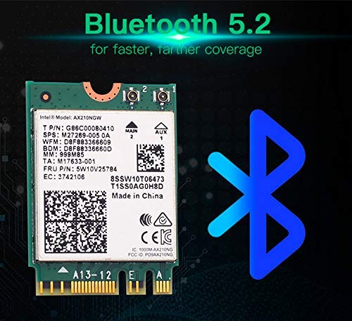 Wi-Fi 6E AX210 (Gig+) 802.11ax with Bluetooth 5.2 (AX210NGW)