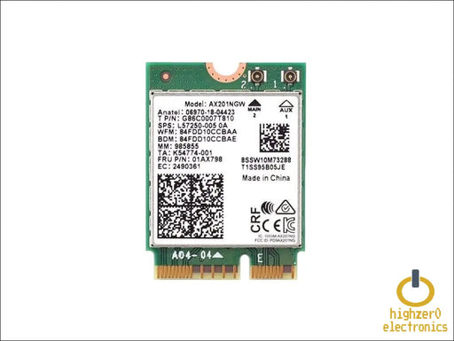 Ax201ngw Dual Band Cnvio2 M.2 802.11ax Wlan Bluetooth 5.1 Wifi Card L57250-005 Compatible Replacement Spare Part For Intel And Laptop