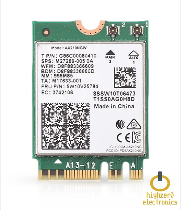 Ax210 Desktop Wi-fi Kit | 2.4 Gbps | Bluetooth 5.3 Support | Pcie X4 | 6e Tri Band 2.4/5/6 Ghz No Vpro Ax210ngw