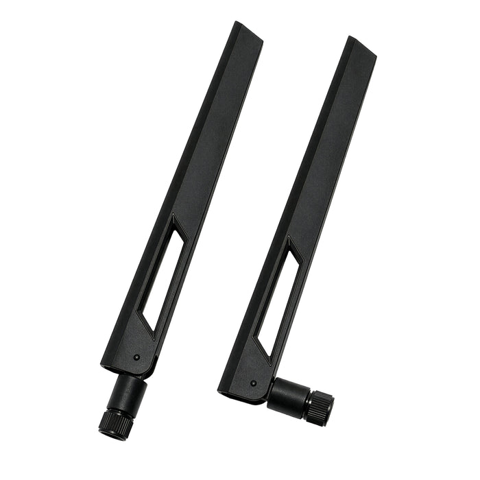 10dBi Tri-Band Adjustable External WiFi Antenna Pair | RP-SMA Black/Black