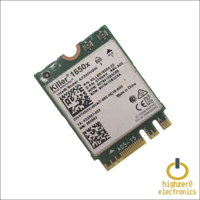 For Killer Wi-fi 6 Ax1650 1650x Ax200ngw 2.4gbps Dual Band Bluetooth-compatible 5.1 Ngff Card