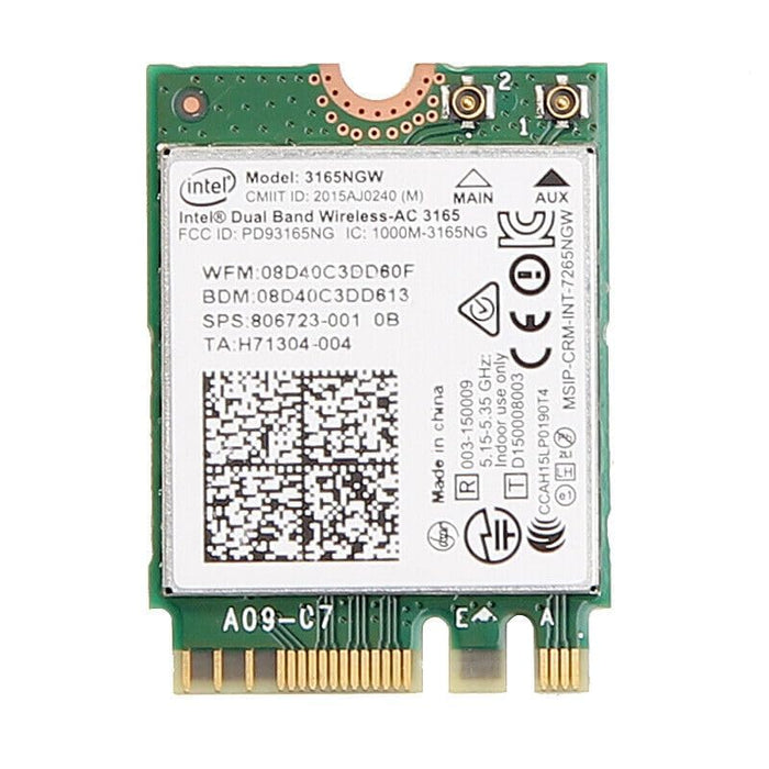 HighZer0 Electronics Wireless-AC 3165 Legacy WLAN-Adapter | 433 Mbit/s WLAN mit Bluetooth 4.0 | 2,4 GHz und 5 GHz Netzwerkkarte | Unterstützt Intel AMD Linux und Windows | 3165NGW Wireless Adapter