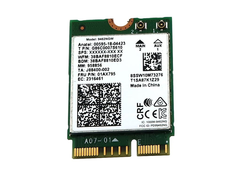 Intel 9462NGW Dual Band Wireless-AC 9462 CNVio M.2 802.11ac WLAN WiFi Card