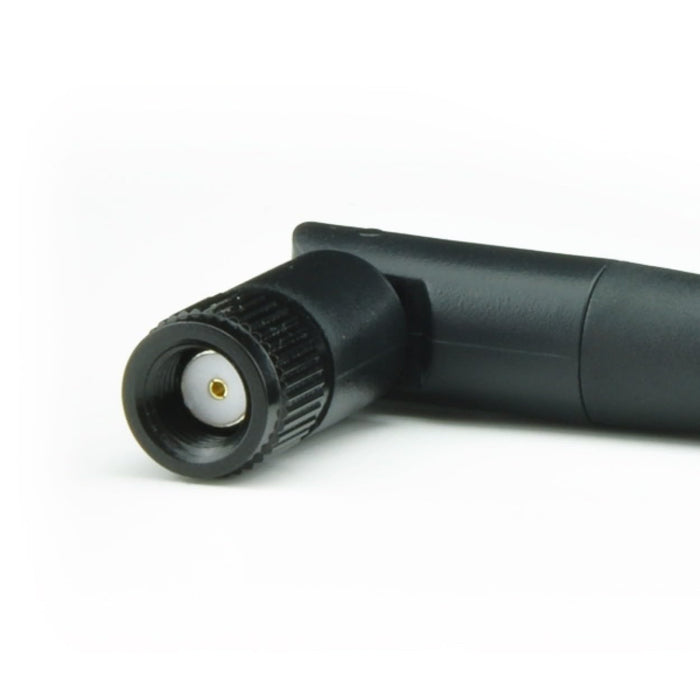 Schwarze 3dBi Dualband-Signalverstärker-Mini-WLAN-Antennen (2,4 GHz/5 GHz-5,8 GHz) mit RP-SMA-Stecker für drahtlose Kamera, Router, Hotspot – 2er-Pack