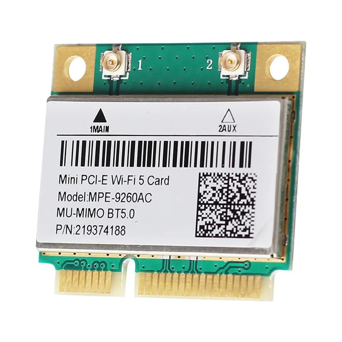 Legacy Mini-PCIe Wi-Fi Karte für Intel 9260 | Half Mini PCIe Netzwerkkarte | 1,73 Gbit mit Bluetooth 5.1 Unterstützung | HMC WLAN Ersatzteil 9260.HMWG Wi-Fi Karte 9260HMW