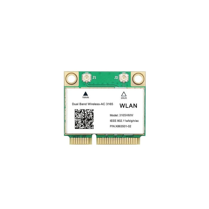 Legacy Mini-PCIe Wi-Fi Card for Intel 3165 | Half Mini PCIe Network Card | 433 Mbps with Bluetooth 4.0 Support | HMC WLAN Replacement Part 3165.HMWG Wi-Fi Card 3165HMW
