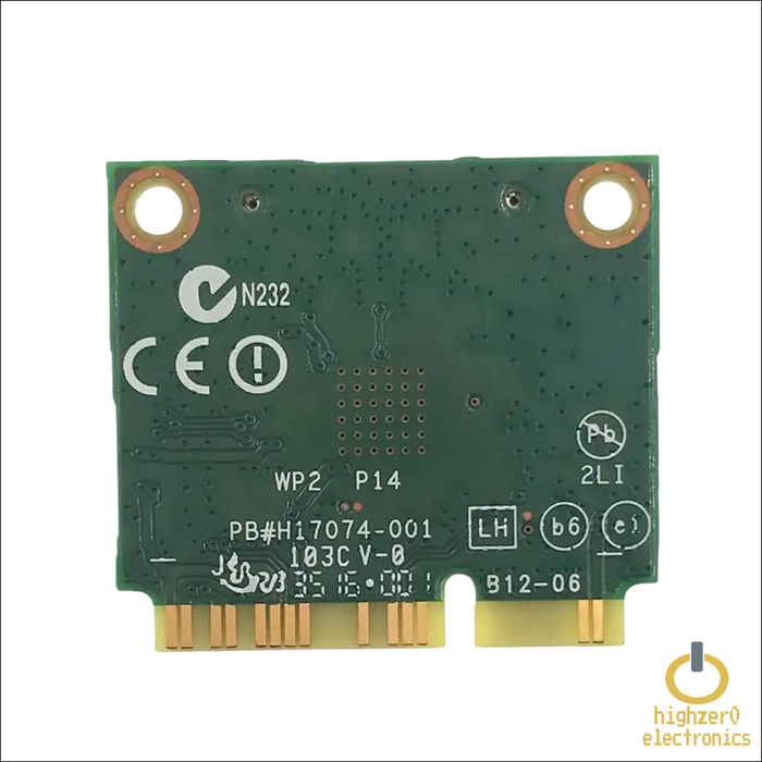 HIGHZER0 ELECTRONICS LEGACY WIFI 4 & 5 CARD HALF MINI PCIE, INTEL SMART CONNECT, ONLINE GAMING WIRELESS-N 7260 NETWORK | 300 MBPS
