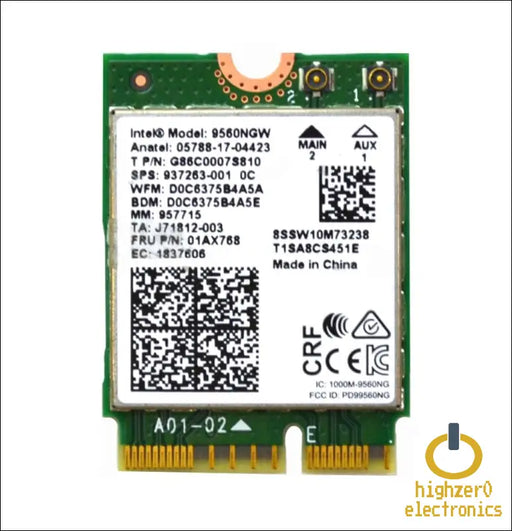 Intel 9560ngw Wireless-ac 9560 802.11ac Wlan Pci-express Bluetooth 5.1 Wifi Card G86c0007s810 No Vpro