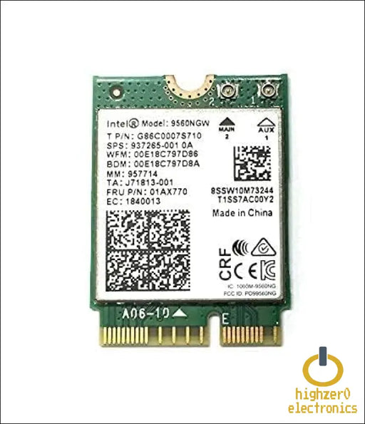 For Intel Ac 9560 Cnvio Pc Legacy Wifi Adapter | Dual-band 5 802.11ac | Mup To 1.73 Gbps | Bluetooth 5.1 Compatible | Designed For 8th-9th