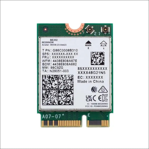 HIGHZER0 ELECTRONICS WIFI 7 CARD 6GHZ BAND, INTEL BE202, WIRELESS EXPERIENCE ADAPTER FOR | M.2 PCIE FORMAT | TRI-BAND 2.4/5/6 GHZ | UP