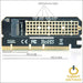 M.2 Ssd Pcie Adapter Aluminium Alloy Shell Led Expansion Card Computer Interface Nvme Ngff to 3.0 X16 Rise