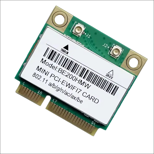 HIGHZER0 ELECTRONICS WIFI 7 CARD WIRELESS BE200 HALF, MINI PCIE, NETWORK | 5.8 GBPS WITH BLUETOOTH 5.4 SUPPORT | HMC WLAN REPLACEMENT PART